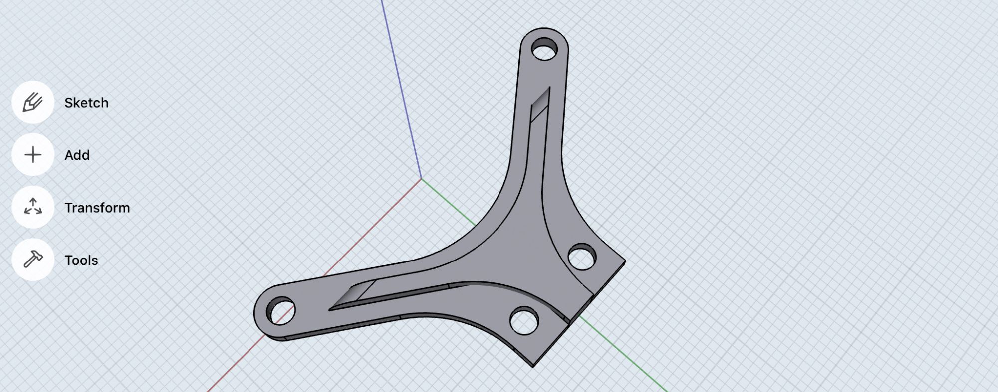 Intel RealSense Jig model in Shapr3D